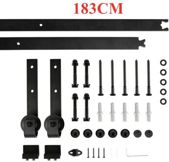 200Cm Vintage Spoke Industriële Wiel Schuifdeuren Schuur Hout Opknoping Rail Interieur Kast Keuken Schuur Deur Hardware Track Hwc