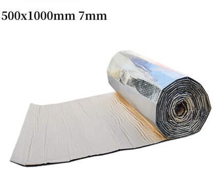 200Cm X 50Cm 3/5/7/8Mm Auto Sound Deadener Mat Noise Proof motorkap Isolatie Deadening Motor Firewall Warmte Schuim Katoen Sticker 500x1000mm 7mm