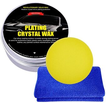 200G Auto Kristal Plating Coating Wax Set Hard Glossy Carnauba Paint Care Met Spons En Handdoek Voor Auto Verf zorg