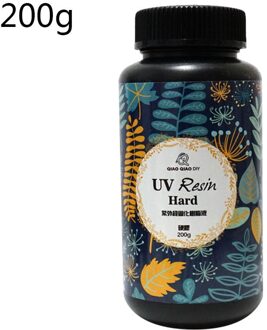200G Uv Ultraviolet Hars Gel Curing Sneldrogende Niet-toxisch Transparant Zonlicht Geactiveerd Hard Diy Curing Epoxy hars Sieraden