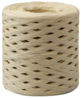 200M Natuurlijke Raffia Papier Twijn Rope Voor Wrap Lint Boeket Diy Craft Voor Party Wedding Decor Party levert