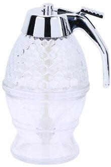 200Ml Honing Dispenser Jar Container Cup Sap Siroop Ketel Keuken Bee Drip Standhouder Draagbare Keuken Acryl Opslag Pot
