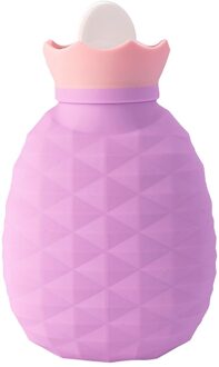 200Ml Siliconen Warmwaterkruik Handwarmer Siliconen Handwarmer Een Handwarmer Met Warm Water Voor Verwarming En ijs Kompres paars