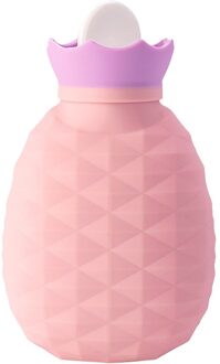 200Ml Siliconen Warmwaterkruik Handwarmer Siliconen Handwarmer Een Handwarmer Met Warm Water Voor Verwarming En ijs Kompres roze