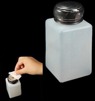 200ML Vloeibare Alcohol Druk Nagellak Remover Dispenser Cleaner Pompen Fles Make Up Navulbare Fles Container