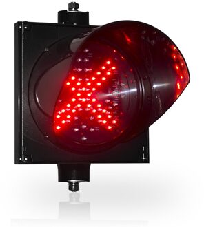 200Mm 1 Aspect Rood Kruis Groene Pijl Led Licht Verkeer Signaal 9-36VDC Horizontal