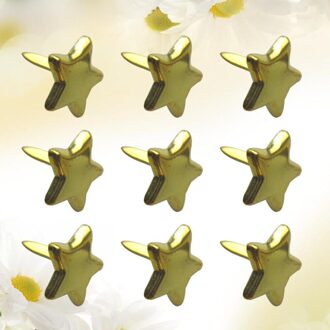 200Pcs 14Mm Star Brads Scrapbooking Versiering Fastener Brads Metalen Ambachten (Donker Rood)