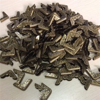 200PCS 16mm x 16mm Brons Tone Boek Scrapbooking Albums's Hoeken Protectors Metalen Hoeken Antieke Brons