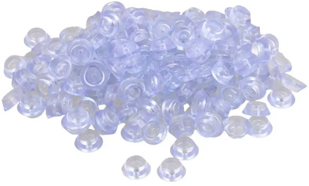 200PCS 20x8x12mm Silicone Round Soft Transparent Anti-slip Legs Feet Pad Furniture Feet Chair Cup Table Cabinet Legs