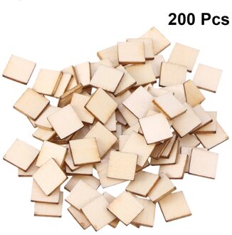 200Pcs 25MM Vierkante Hout Plakjes Blank Hout Stukken Onvoltooide DIY Plaque Voor Schilderen Art Ambachten