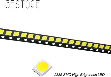 200PCS 500pcs 2835 SMD Ultra Bright Warm white Chip 0.5 W 3.0-3.6V 150mA 45-50LM bright lamp beads White Light emitting diode
