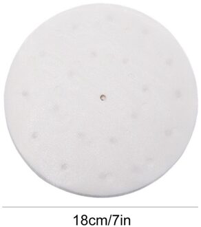 200Pcs Gestoomde Pad 7 Inch Geperforeerde Perkament Vellen Papier Non-stick Stomen Mat Voor Lucht Friteuse Bamboe Bakken koken