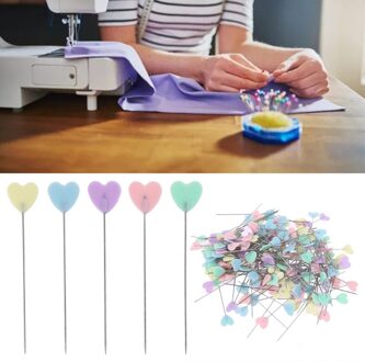 200Pcs Hart Naaister Pins Naalden Sieraden Maken Gereedschap Kralen Pin Diy Quilten Naaien Accessoires