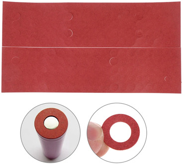 200pcs Li-ion Battery Anode Insulation Gasket Insulator Ring For 18650 Series Li-ion Battery Anode Hollow Point Insulator Gasket