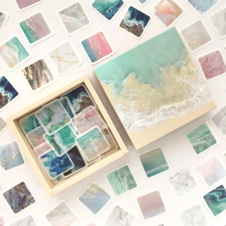 200pcs/pack Cloud series Decorative Washi Stickers Scrapbooking Stick Label Diary Stationery Album Sticker