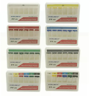 200Pcs/Pack Dental Absorbent Paper Points Root Cancel Endodontics Cotton Fiber Tips Dental Matirial