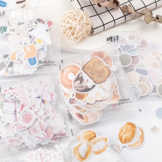 200pcs/pack Sweet Memory Series Cake Decorative Stationery Stickers Scrapbooking DIY Diary Album Stick Label
