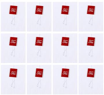 200Pcs Wegwerp Afdichting Thee Filter Tassen Lege Theezakjes Voor Losse Thee Kruiden Theezakje Bloemen Thee Fruit Thee filter Tas Thee Binnenzak