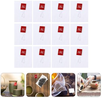 200Pcs Wegwerp Afdichting Thee Filter Tassen Lege Theezakjes Voor Losse Thee Kruiden