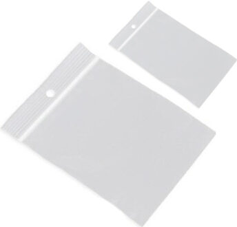 200x Gripzakjes/verpakkingszakjes 40 x 60 mm en 100 x 150 mm Transparant