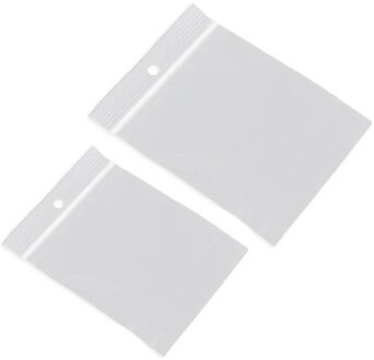 200x Gripzakjes/verpakkingszakjes 60 x 80 mm en 70 x 100 mm