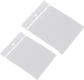 200x Gripzakjes/verpakkingszakjes 70 x 100 mm en 80 x 120 mm - 7 x 10 cm en 8 x 12 cm - Luchtdichte zakjes met gripsluiting/druksluiting - Plastic hersluitbare verpakkingen
