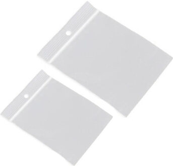 200x Gripzakjes/verpakkingszakjes 80 x 120 mm en 120 x 180 mm