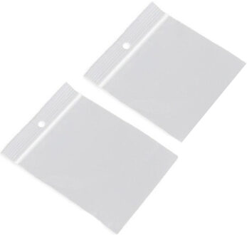 200x Gripzakjes/verpakkingszakjes 90 x 100 mm en 100 x 100 mm - 9 x 10 cm en 10 x 10 cm - Luchtdichte zakjes met gripsluiting/druksluiting - Plastic hersluitbare verpakkingen