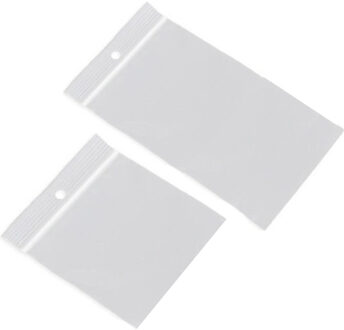 200x Kleine verpakkingszakjes met luchtdichte druksluiting/gripsluiting 100 x 100 mm en 120 x 180 mm