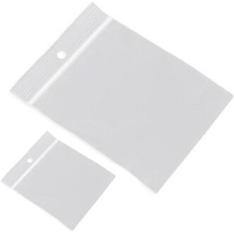 200x Kleine verpakkingszakjes met luchtdichte druksluiting/gripsluiting 40 x 40 mm en 120 x 180 mm