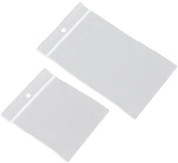 200x Kleine verpakkingszakjes met luchtdichte druksluiting/gripsluiting 40 x 40 mm en 40 x 60 mm