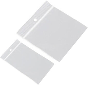 200x Kleine verpakkingszakjes met luchtdichte druksluiting/gripsluiting 40 x 60 mm en 100 x 100 mm