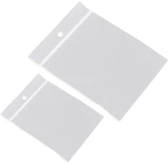 200x Kleine verpakkingszakjes met luchtdichte druksluiting/gripsluiting 55 x 65 mm en 60 x 80 mm