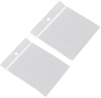 200x Kleine verpakkingszakjes met luchtdichte druksluiting/gripsluiting 60 x 80 mm en 100 x 100 mm