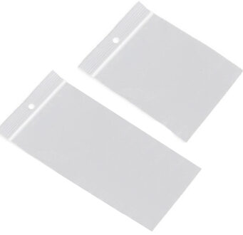 200x Kleine verpakkingszakjes met luchtdichte druksluiting/gripsluiting 80 x 120 mm en 90 x 100 mm