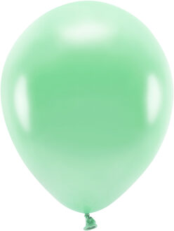 200x Mintgroene ballonnen 26 cm eco/biologisch afbreekbaar - Milieuvriendelijke ballonnen