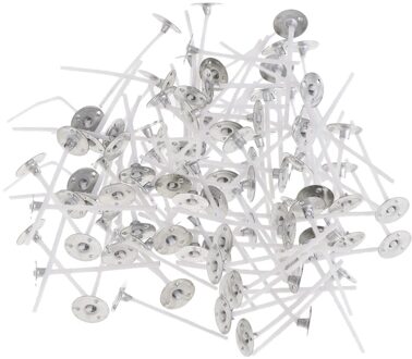 200x Pre Waxed Pre Tabbladen Kaars Lont Lage Rook Katoen Core Voor Wedding Party Kerst Geurkaars Maken 2.5/3/3.5Cm 2.5cm