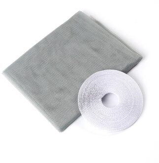 200X150Cm Anti Klamboe Indoor Insect Fly Mosquito Mesh Screen Gordijn Thuis Protector Venster Netto grijs net 200x150cm