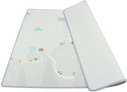 200X180Cm Ldpe Baby Kruipen Speelkleed Spel Tapijt Kinderen Tapijt Cartoon Floor Cover Mat Tapijt Opvouwbare Non-Slip Spelen Matten Mountains Plaid
