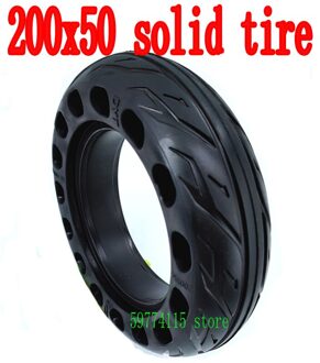 200X50 Effen Tire Wheel Hub Met 8 "Inch Voor Elektrische Scooter Fiets Pedaal Wiel Solid Banden Bee bijenkorf Gaten enkel en alleen solid tyre