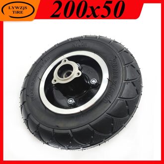 200X50 Pneumatische Wiel Band 200*50 Inner Outer Tyre Met Schijfrem Velg Voor Elektrische Scooter Onderdelen
