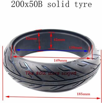 200X50 Voor Xiaomi Scooter Onderdeel ES2 Solid Tyre Voor Ninebot ES1 ES3 ES3 ES4 Scooter Motor wiel Band Vervanging Deel