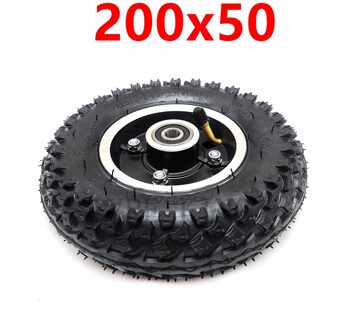 200X50 Voorwiel Band 200*50 Opblaasbare Wiel 8 Inch Binnenste En Buitenste Band Met Lichtmetalen Velg voor Elektrische Scooter Onderdelen