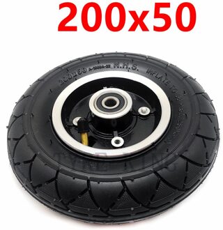 200X50 Voorwiel Band 200*50 Opblaasbare Wiel 8 Inch Binnenste En Buitenste Band Met Lichtmetalen Velg voor Elektrische Scooter Onderdelen