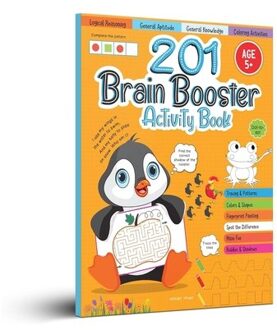 201 Brain Booster Activity Book - Fun Activities And Exercises For Children Tracing & Pattern, - Wonder House Books