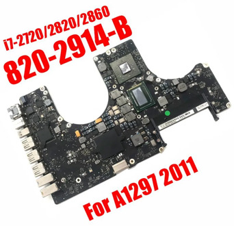 2011 A1297 Motherboard I7 CPU Pro 17" A1297 2011 Year 820-2914-B 820-2914-A Logic Board 661-6176 for Macbook PAVILION Apple