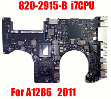 2011 Year A1286 Motherboard Logic Board For i7 CPU Macbook Pro 15" A1286 EMC 2417 MC721LL/A Early 2011 820-2915-B