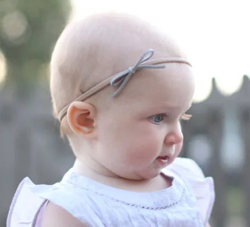 2016 Infant Toddler Baby Girls Suede Solid Bow Elastic Nylon Headband Fashion Baby Headbands New Kids Hairband Hair Accessories