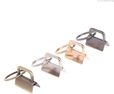 2018 10Pcs Key Fob Hardware 25mm keychain Split Ring For Wrist Wristlets Cotton Tail Clip