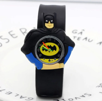 2018 Cute Batman Children Fashion Watches Quartz Wristwatches Jelly Kids Clock boys girls Students watch